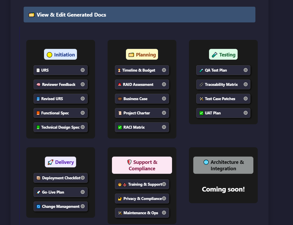Document Types Generated by EpochDocs